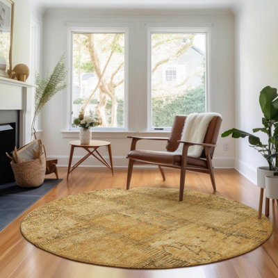 Premium Machine Washable Prisco Copper Rug