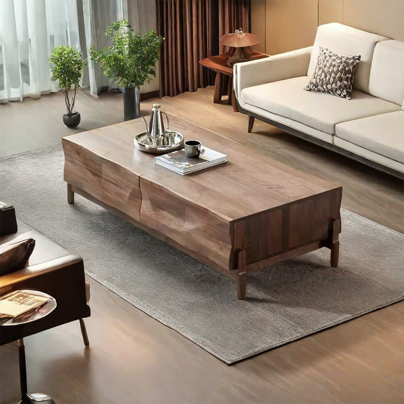 Nordic style large capacity coffee table
