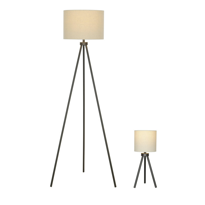 Byas 58'' Black Tripod Floor Lamp