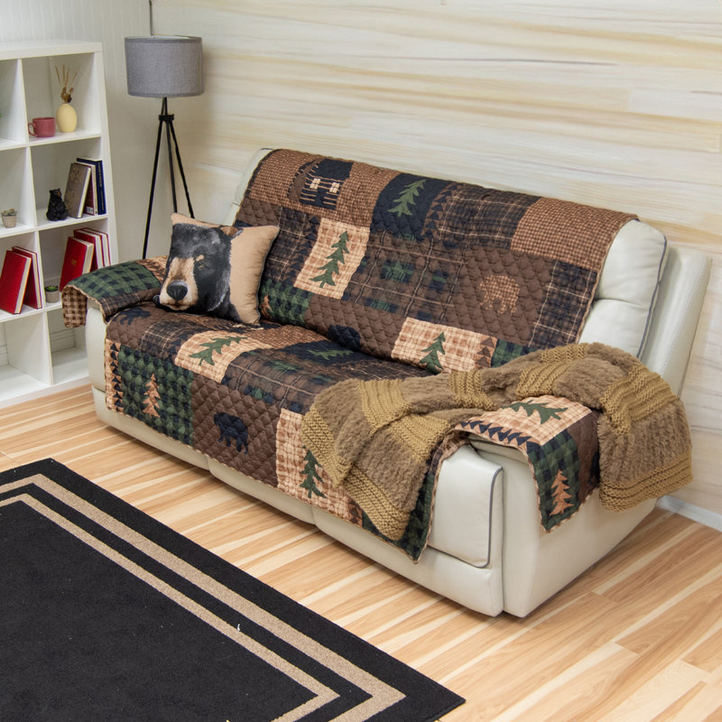 Housse pour canapé Brown Bear, H 76 po x l 126 po x P 23 po, Canapé surdimensionné