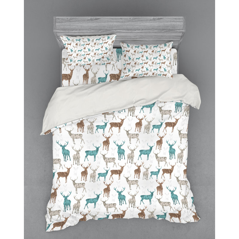 Rustic Polyester Duvet Cover, Queen Duvet Cover + 3 Additional Pieces