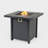 28-inch Iron Square Propane Fire Pit Table