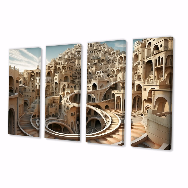 «Architectural Dreamscape», H 32 po x l 64 po