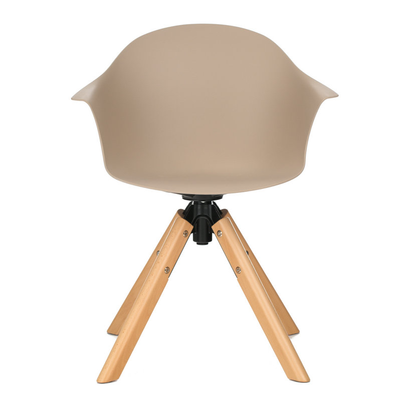 Chaise avec accoudoirs Barvick, Brun, 2