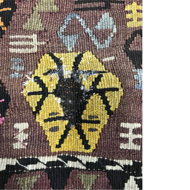 Ghelim Wool Brown/Black Rug