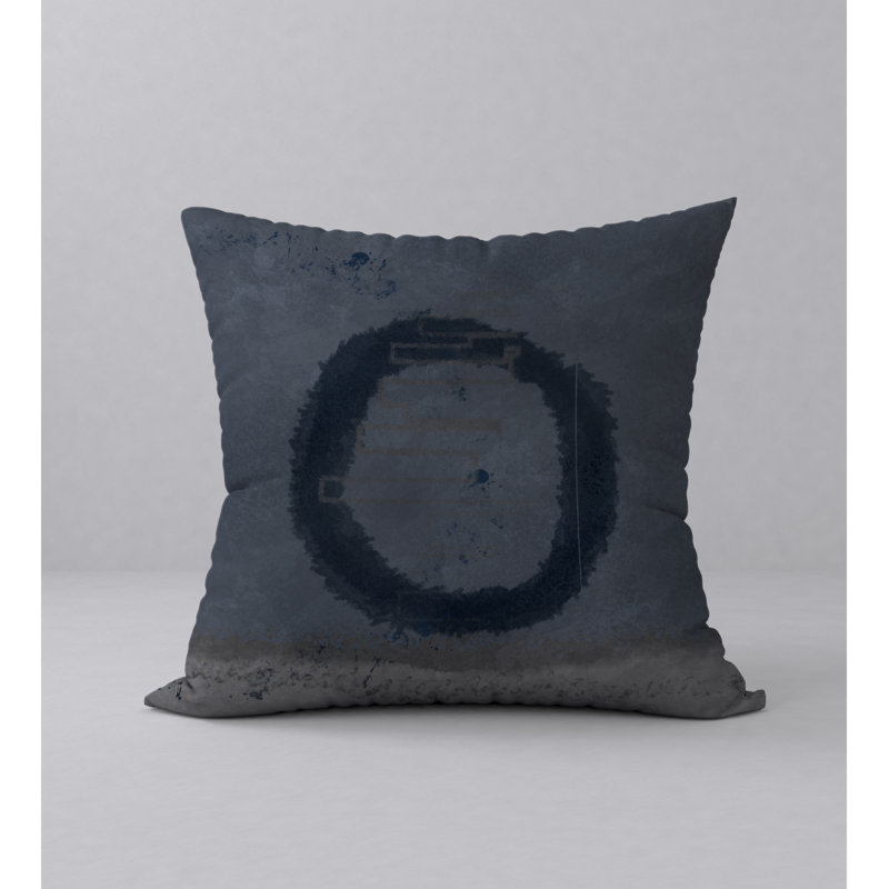 Chic Abstract Reversible Throw Pillow, 20" x 20"