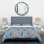 Ensemble de housse de couette à style mid-century rétro botanique-40702700