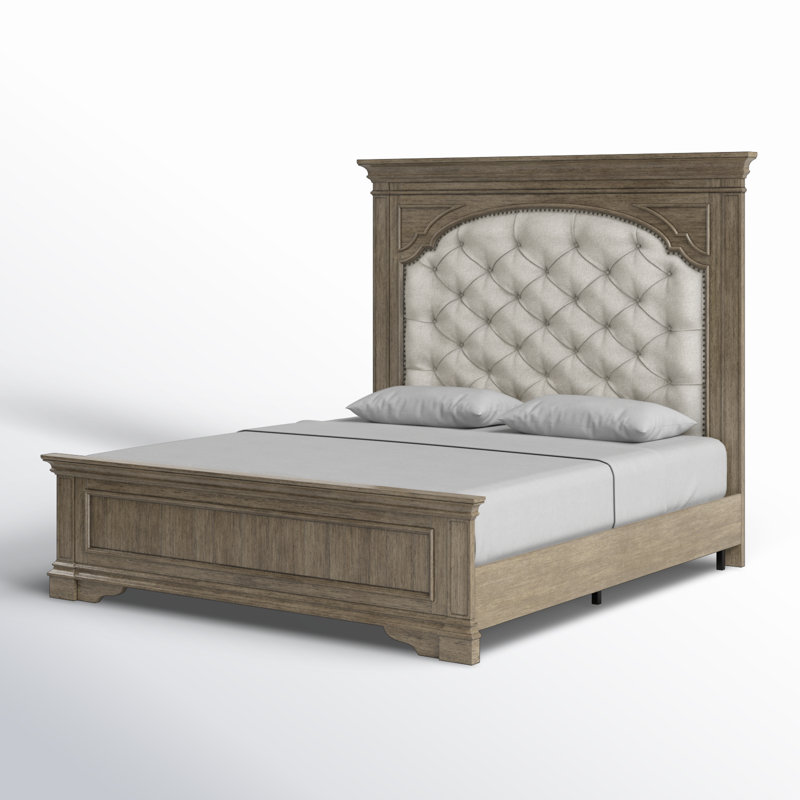 Lipford Upholstered Standard Bed, Driftwood Gray, King