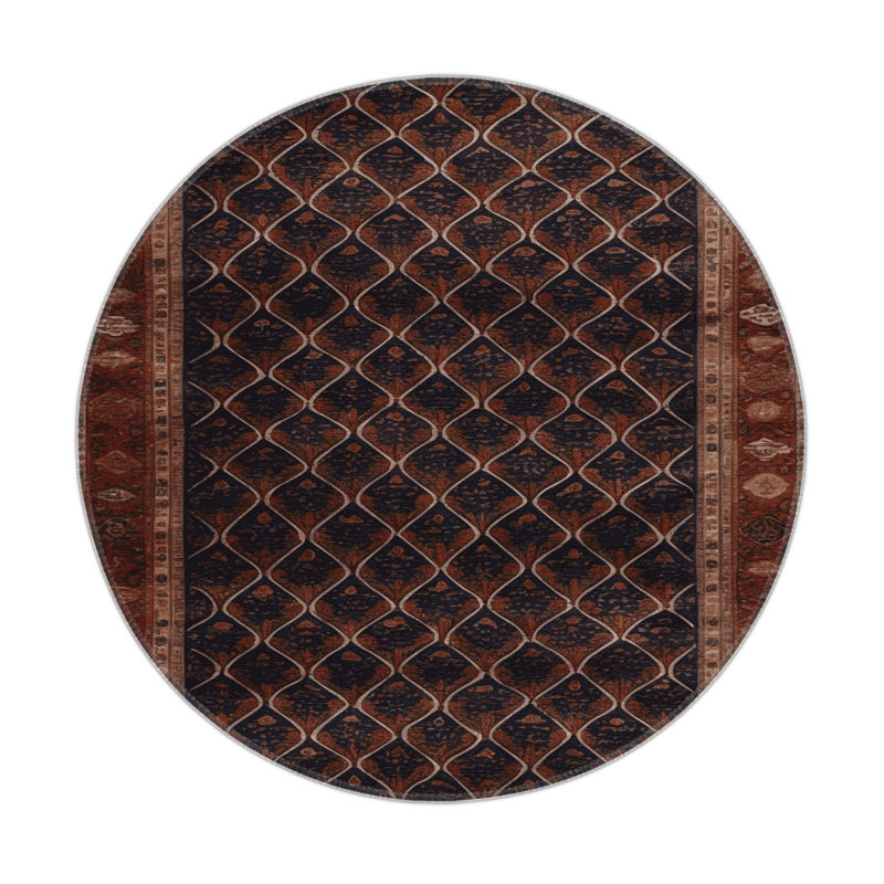 Tapis intérieur et extérieur ArtDeco, Rond 5 pi