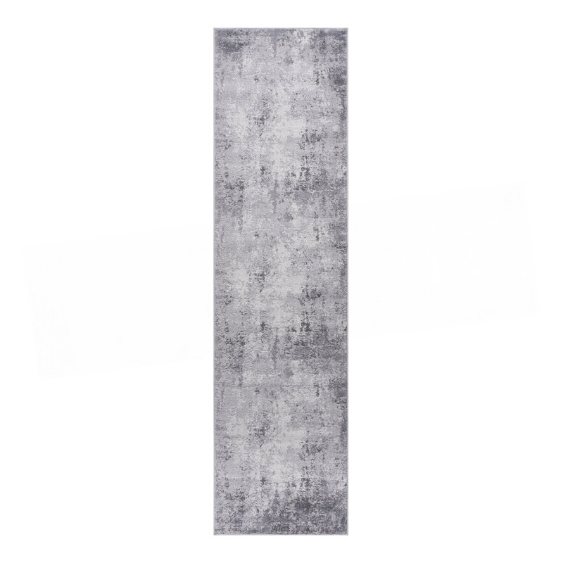Collection 2X8 Light  Abstract Runner Rug, Runner 2'2" x 8'