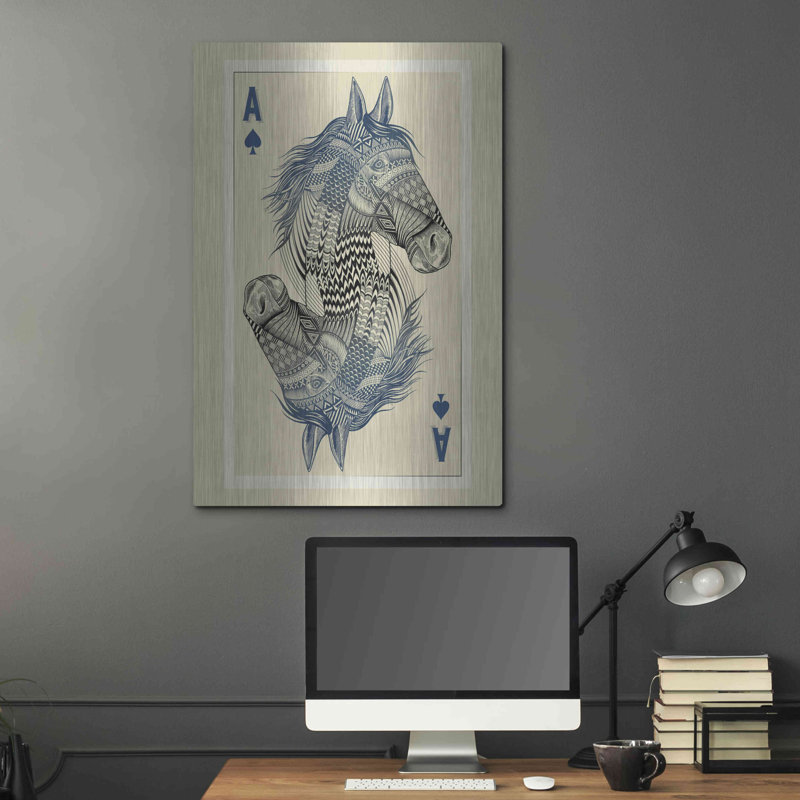 «Geo Horse» par Rachel Caldwell, H 36 po x l 24 po