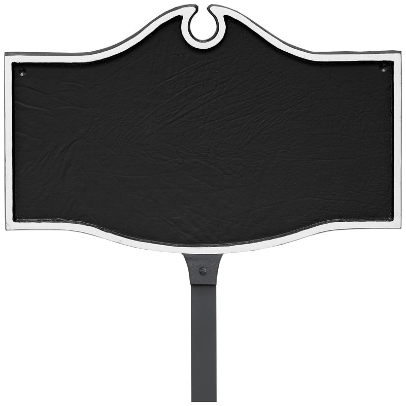 Plaque coloniale Colonial Petite, Oui, Noir et blanc