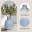 Vase en céramique bleu 6 po
