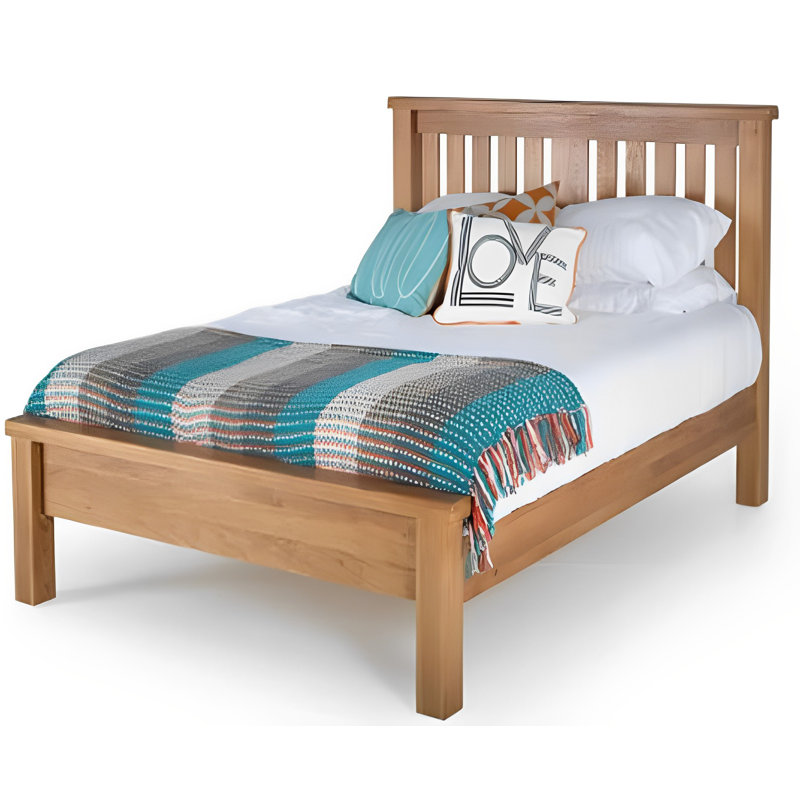 Krillin Solid Wood Bed, European Kingsize (160 x 200cm)