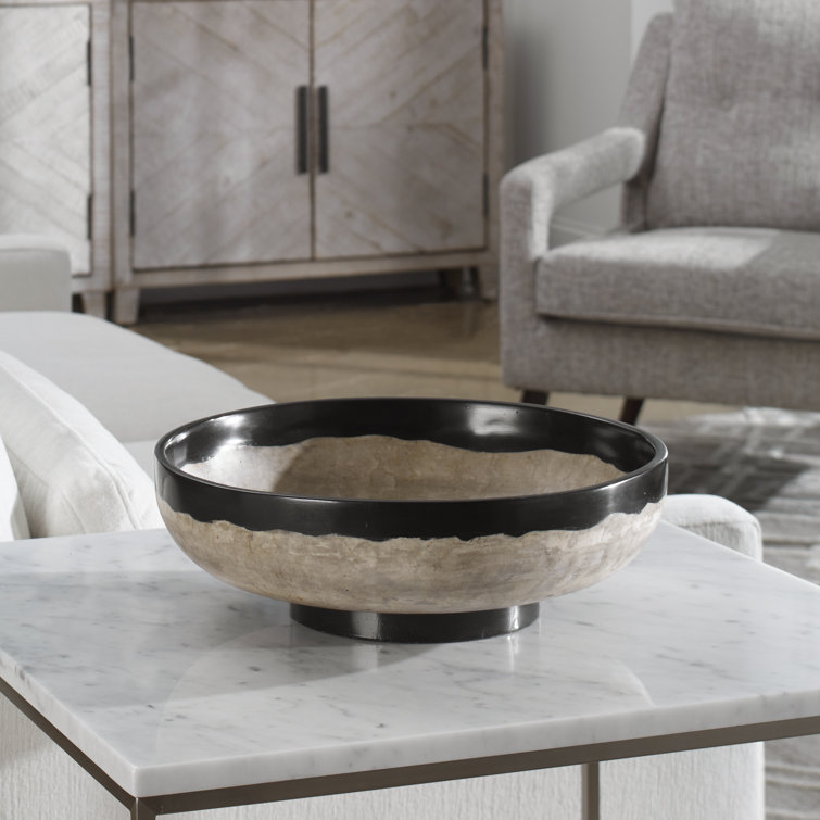 Faux-stone decorative bowl, Simons Maison