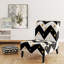 Fauteuil de chambre en velours Snowflake