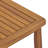 Elzy Outdoor 2-Piece Acacia Wood Conversation Set With Slatted Tabletop & Cushions