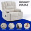 Fauteuil inclinable avec fonction inclinable avec chauffage et vibration Living Space-166896577