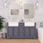 Ensemble de meuble-lavabo double 60 po Emiliano-985511234-1064856227