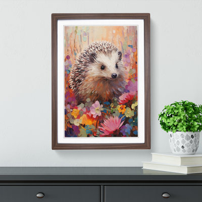 Hedgehog Impressionism - Framed Print