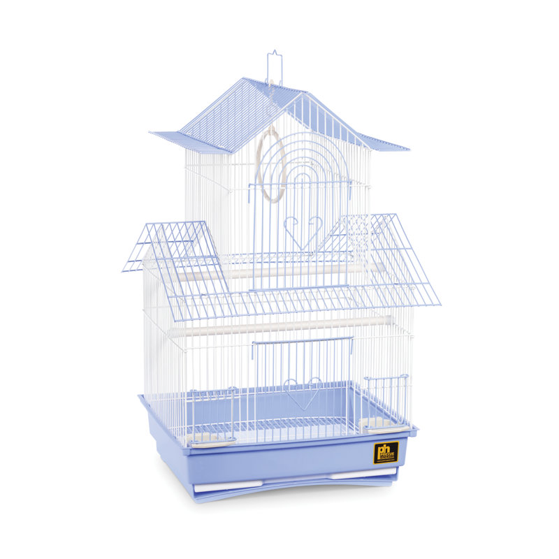 Cage à oiseaux Higbee 22 po, Bleu/Blanc