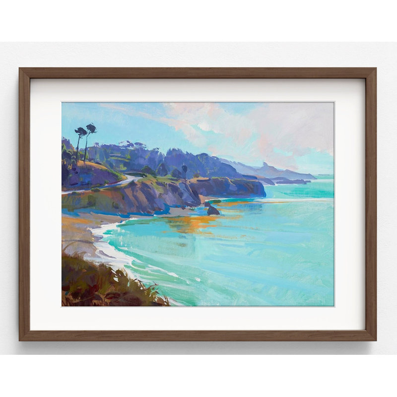 «Mendocino County Beach House Decor Idea», idée de cadeau «Happy Retirement», Mendocino, Brun, H 8 po x l 10 po