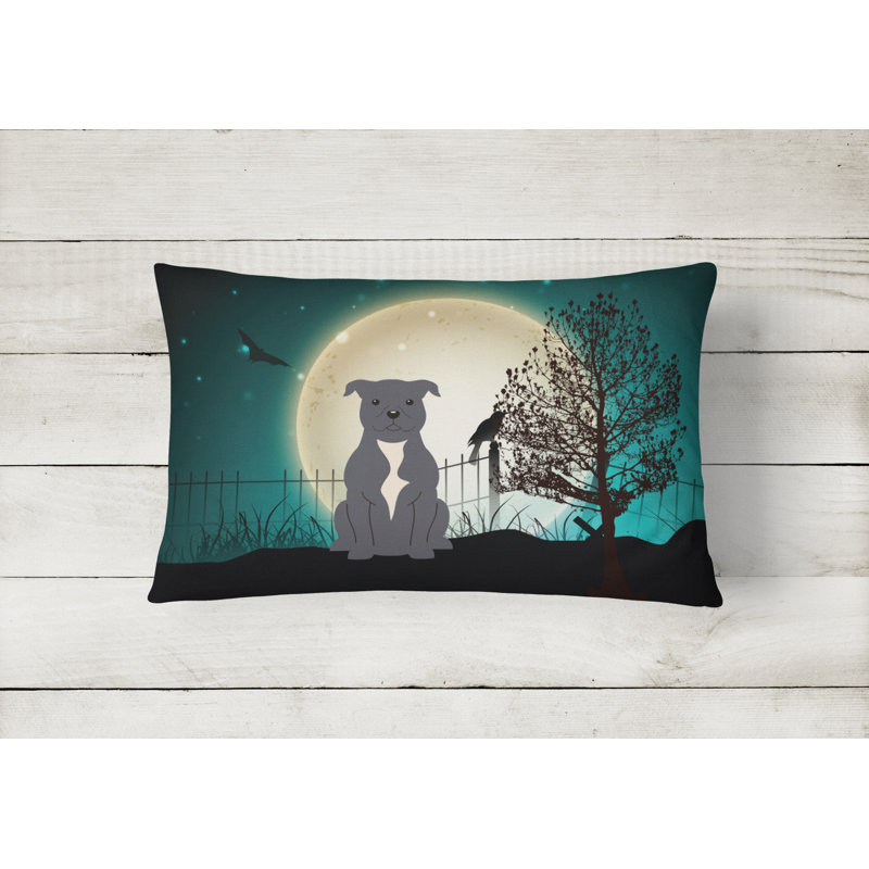 Halloween Indoor/Outdoor Lumbar Pillow, Blue