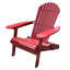 Chaise Adirondack pliante en bois massif avec table -1610345813