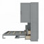 Lit escamotable peu encombrant avec rangement intégré et configuration personnalisable pour des espaces de vie multifonctionnels-2055716535