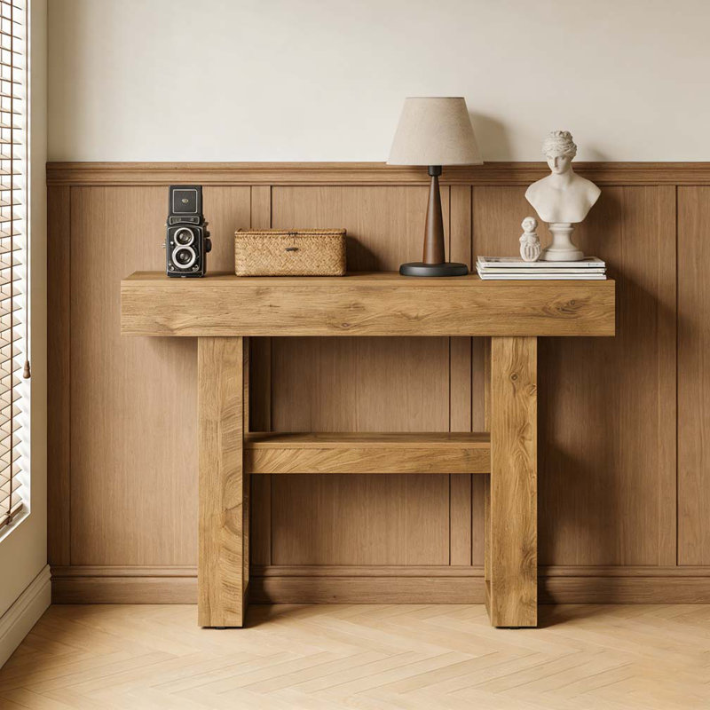 Table d'entrée, console de rangement, Marron clair