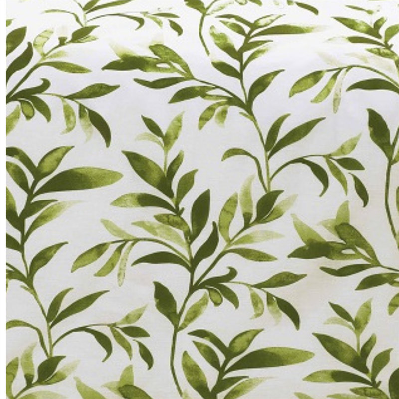 Scalzo Cotton Blend Floral Duvet Cover Set with Pillowcases, Double