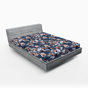 Abricot, pêche, ardoise, bleu / floral