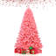 Arbre de Noël rose en flocage artificiel en PVC-137626719
