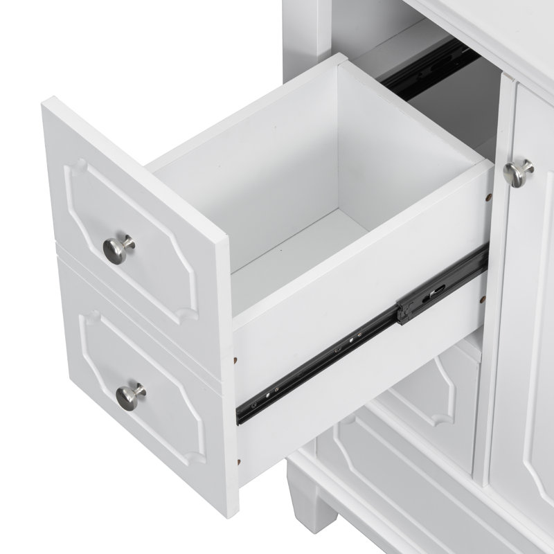 Vaimi 30" Bathroom Vanity With Sink, White