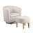 Sharolynn Upholstered Linen 26.4" Wide Swivel Barrel Chair with Ottoman-1263718258