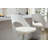Bar Stools Set of 2 Modern White PU Counter Height Barstool, High Padded Swivel Adjustable Barstools with Back for Bar Counter and Kitchen Island-1388620925