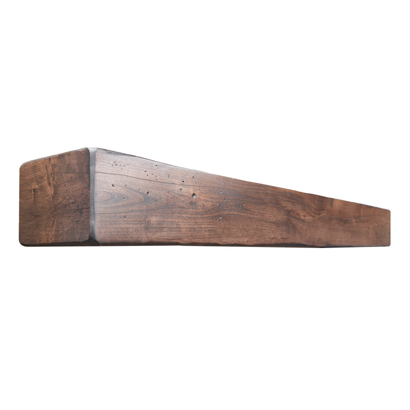 Durango Fireplace Mantel, 60", Brown Wood