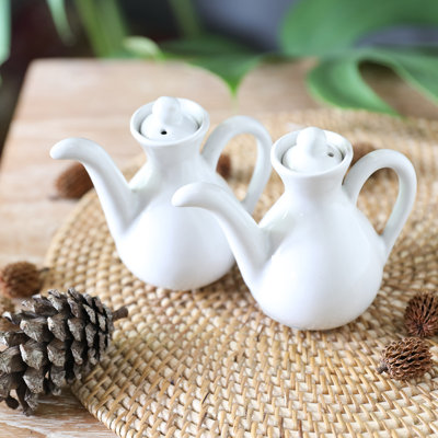 Ensemble huile et vinaigre en céramique