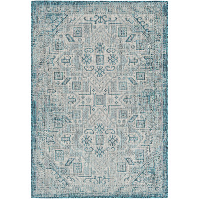 Tapis d'extérieur couleur bleu