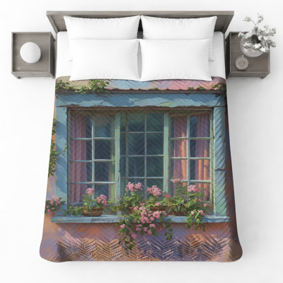 Couvre-lit matelassé pastel