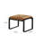 Biorte 19.69'' W Top Grain Genuine Leather Rectangle Ottoman with Metal Base-1064296397