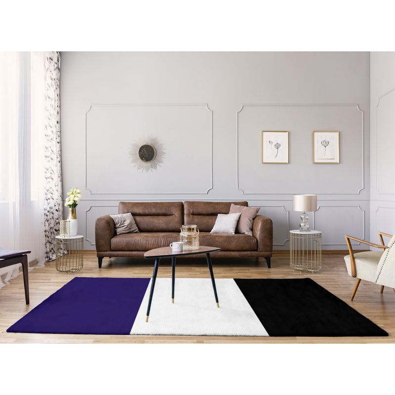 Tapis de zone en poly-rayures baltimore retour foote, Rectangle 8 pi x 10 pi