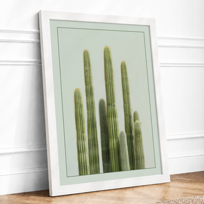 Columnar Cacti Study Botanical - Framed Print