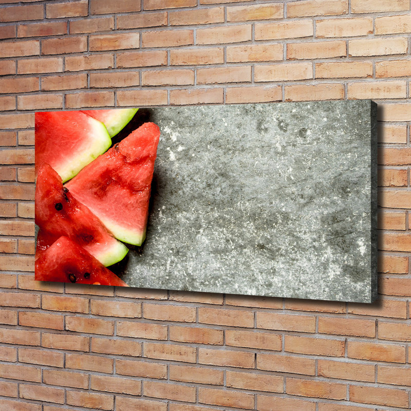 Sliced Watermelon - Wrapped Canvas Print