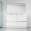 Freestanding Bathroom Vanity with Double Sinks-2076389120
