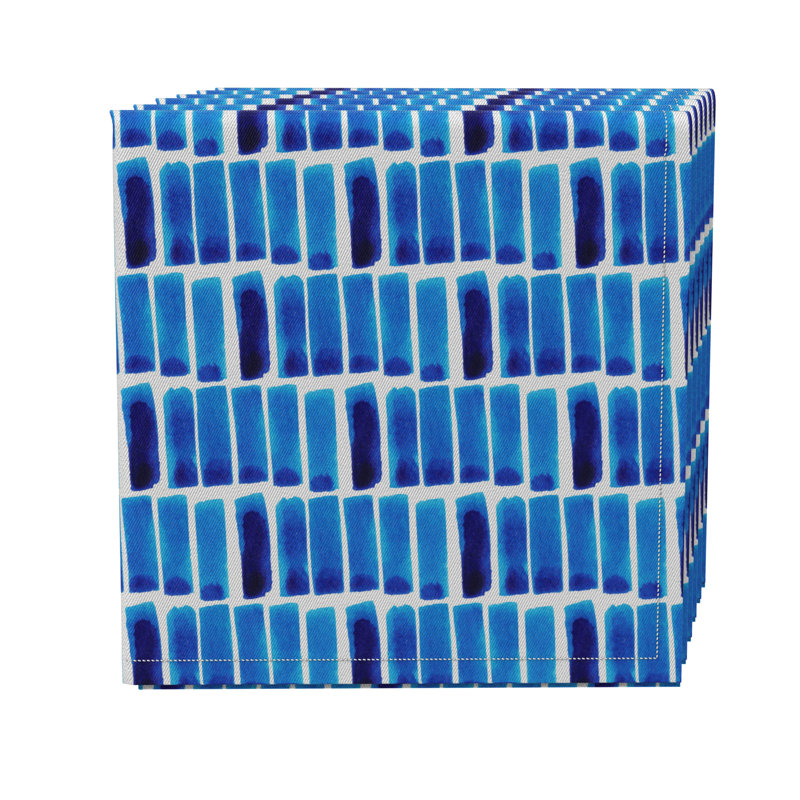 Cotton Twill Geometric Square Napkin