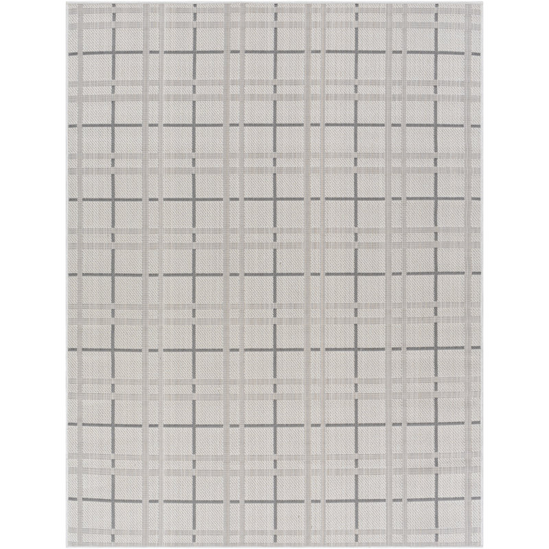 Geometric Indoor / Outdoor Rug, Rectangle 6'7" x 9'