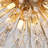 Ashvihan 6-Lights Gold Crystal Dimmable Sputnik Sphere Globe Chandelier LED Ceiling Lighting Fixtures