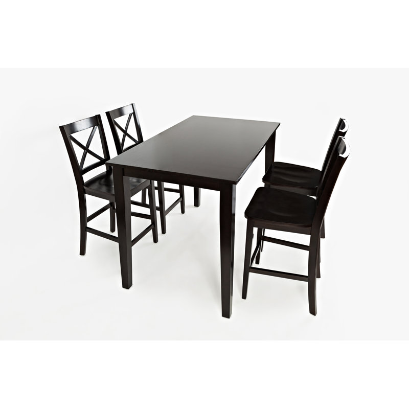 Iyad Solid Wood Dining Table, Espresso, 30”H x 60”L x 36”W
