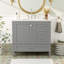 Meuble-lavabo de rangement simple avec comptoir en céramique-398309935